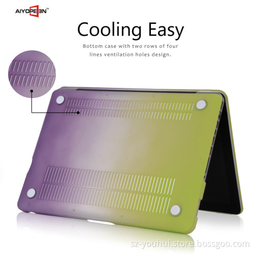 Hot sales Gredient Orange Tri Colour Design for laptop Pro 15.4inch with 10 colors